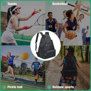 Custom Large Durable Sport Ball Racket Backpack for Outdoor