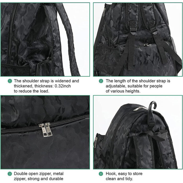 Custom Large Durable Sport Ball Racket Backpack for Outdoor