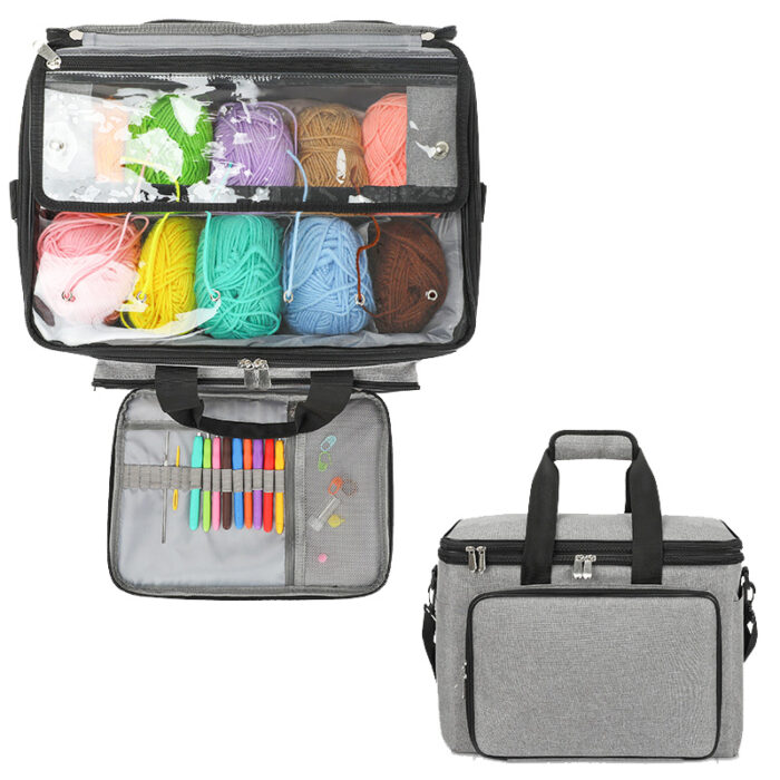 Custom Knitting Organizer Bag for Yarn Storage