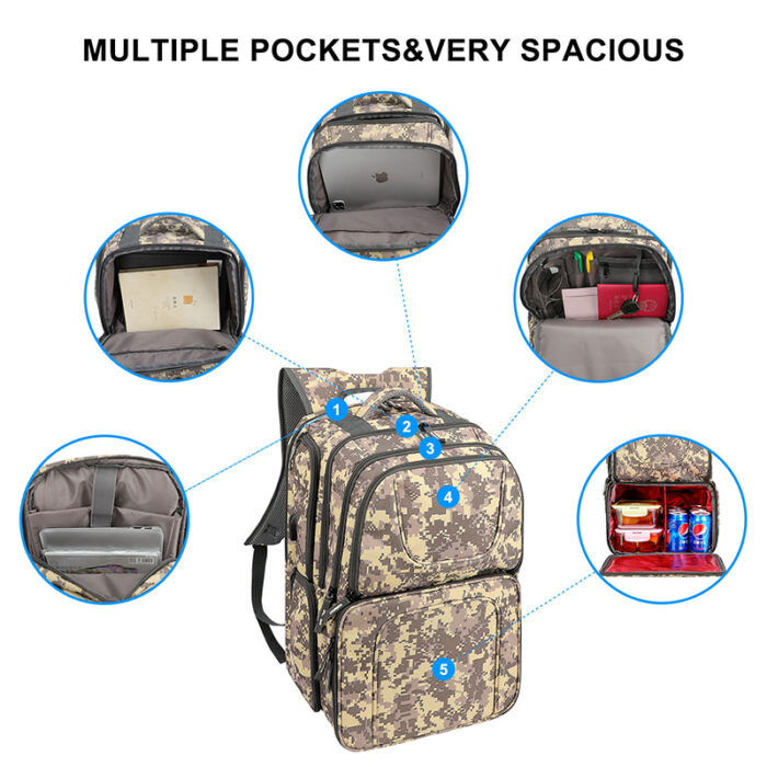 Custom Leakproof Insulated Cooler Backpack Ideal for Camping