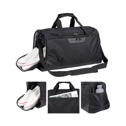Custom Timeless Travel Duffle Bag in Classic Black
