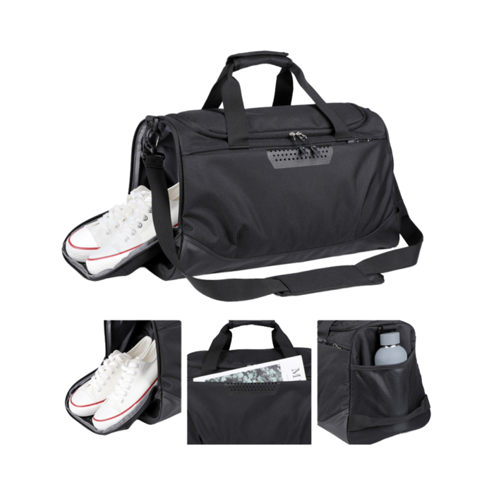 Custom Timeless Travel Duffle Bag in Classic Black