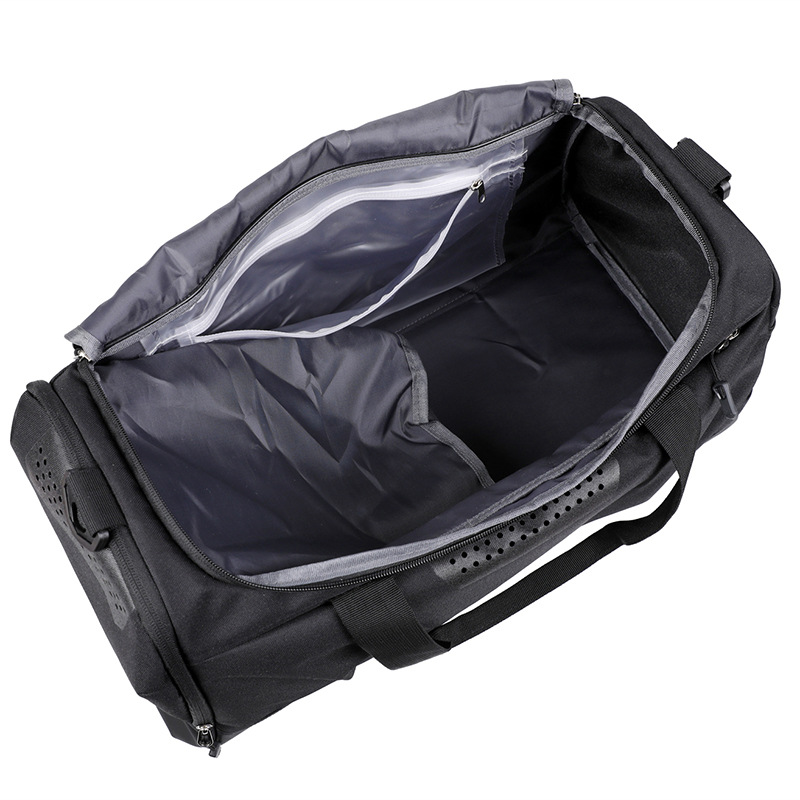 Custom Timeless Travel Duffle Bag in Classic Black