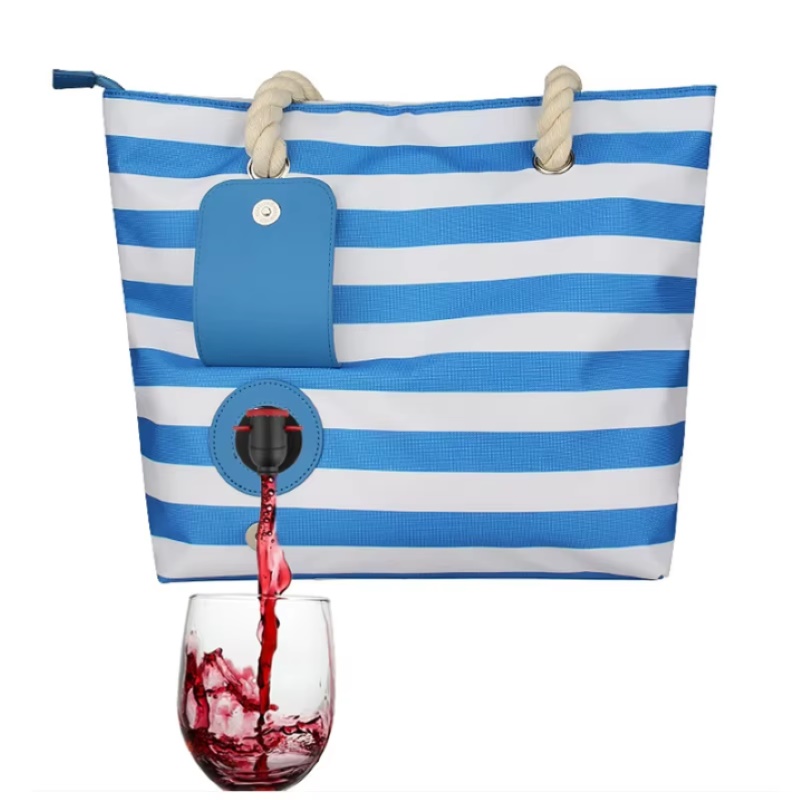 personalized picnic wine bags