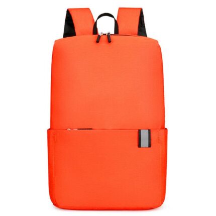 Custom Stylish Laptop Backpack with Orange Accents