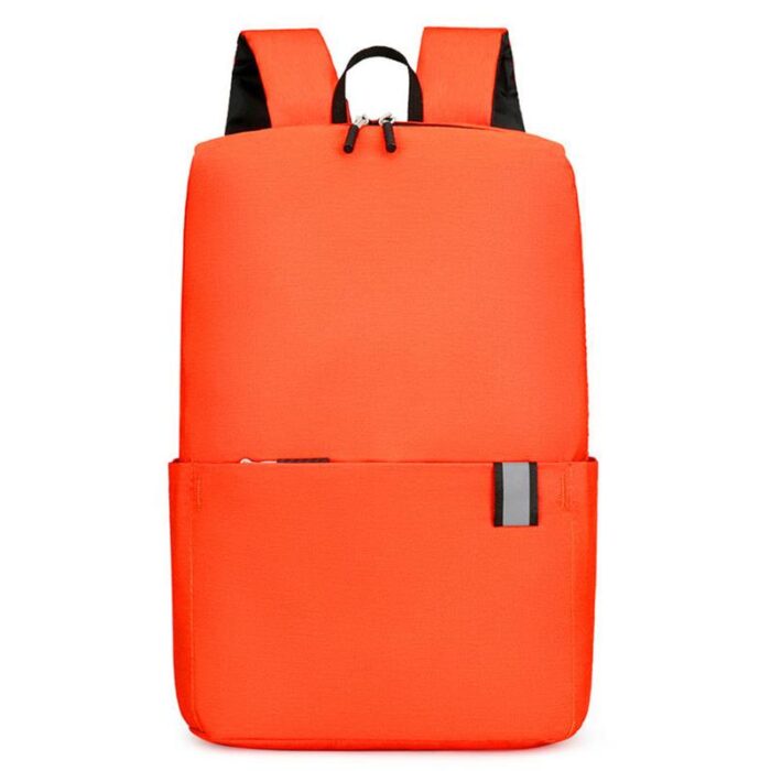 Custom Stylish Laptop Backpack with Orange Accents