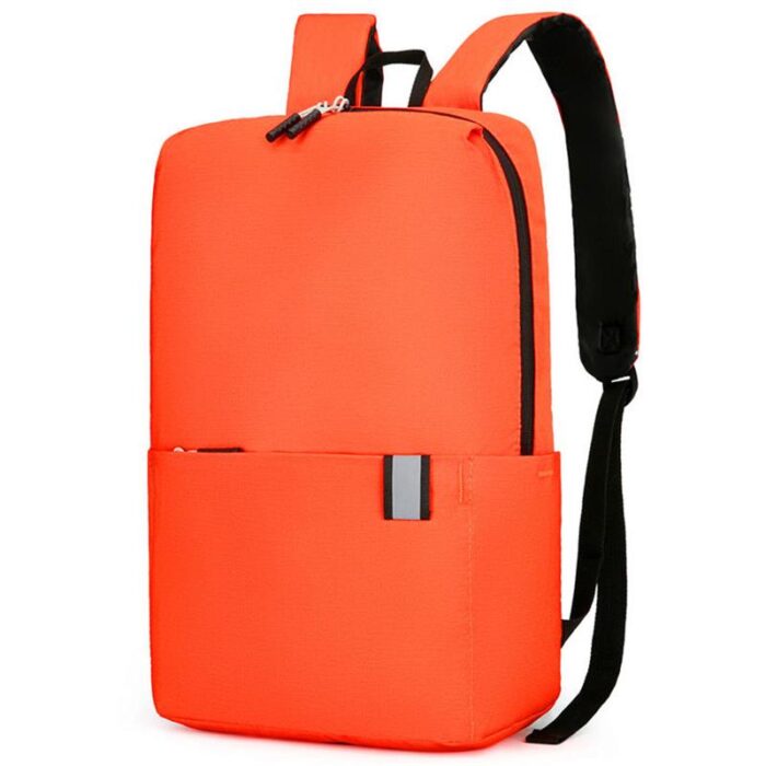 Custom Stylish Laptop Backpack with Orange Accents