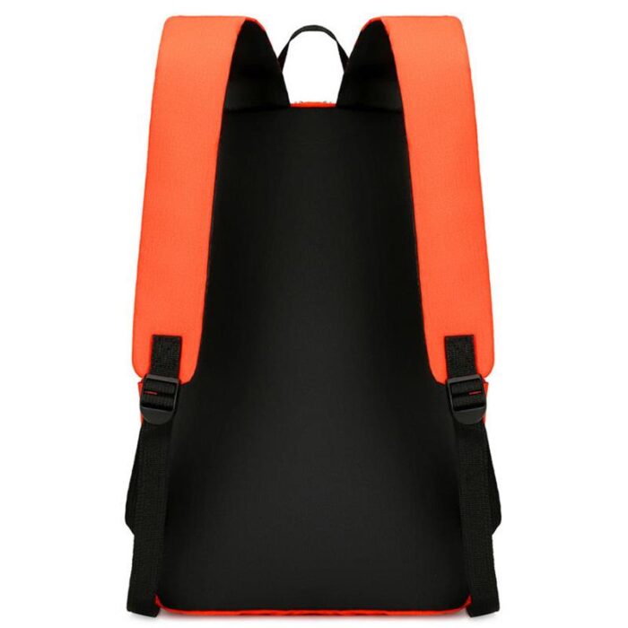 Custom Stylish Laptop Backpack with Orange Accents