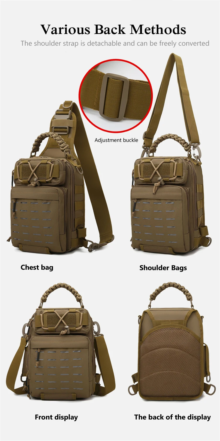 Multi-purpose Fishing Single Shoulder Bag various back methods