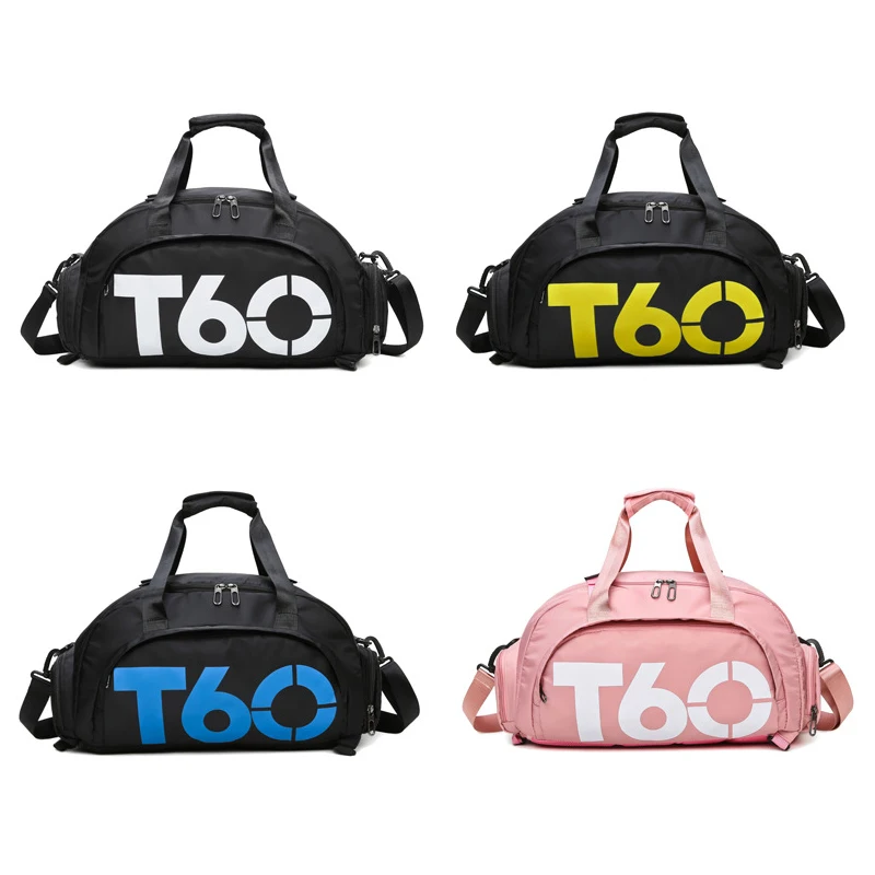 Custom Logo Large Ladies Travel Bag Sports Duffel Pink Travelling Gym Duffel Bag With Shoe Compartment