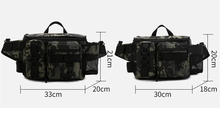 Outdoor Multifunctional Fishing Gear Fishing Lure Bag Tactical Sling Bag parameter